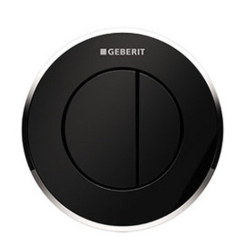 Geberit Type10 2 knops pneumatische - inbouw drukker - chroom zwart GA17462