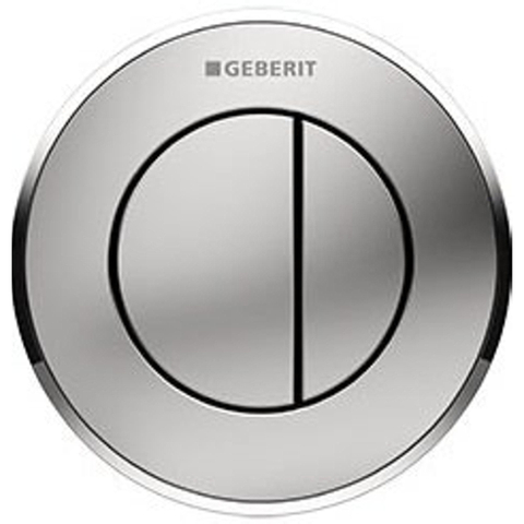 Geberit Type10 bedieningplaat met frontbediening voor toilet 10x10cm glans / mat / glans chroom GA17777