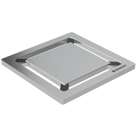 Geberit grille 8x8cm pour siphon de douche carré inox GA10834