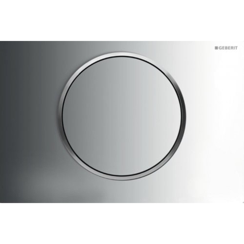 Geberit Sigma10 bedieningsplaat - spoel-stop spoeling - rond - glans mat chroom 0730023