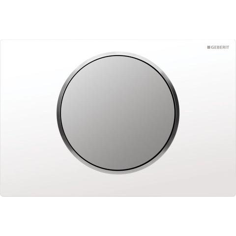 Geberit Sigma10 bedieningplaat met frontbediening voor toilet 24.6x16.4cm wit 0730027