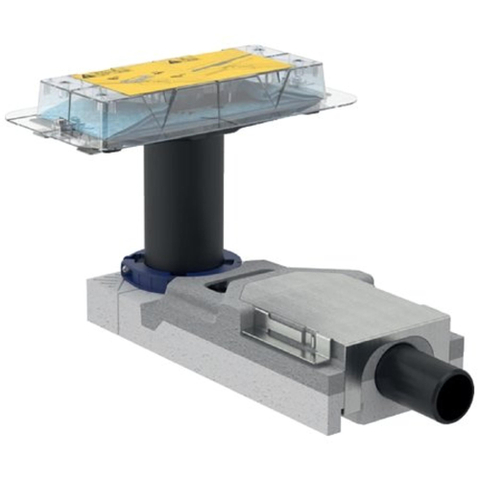 Geberit ruwbouwset - voor CleanLine douchevloergoten - voor dekvloerhoogte bij het afvoerpunt 65–90mm - grijs GA55045