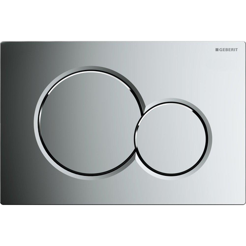 Geberit Sigma01 bedieningsplaat - 2-toets spoeling - ronde knoppen - dualflush - glans chroom 0700519