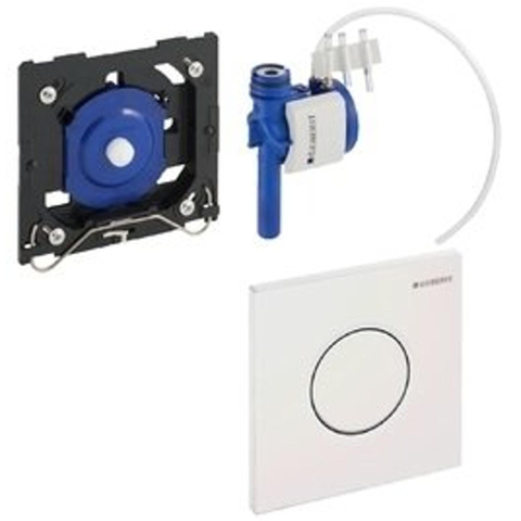 Geberit Type01 urinioir bedieningsplaat - pneumatisch - ronde knop - glans wit 0700530