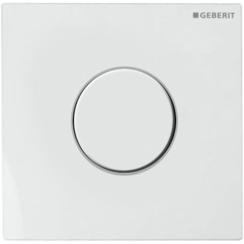 Geberit Type01 urinioir bedieningsplaat - pneumatisch - ronde knop - glans wit 0700530