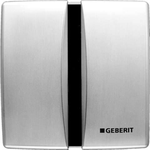 Geberit Basic Commande urinoir électronique 16x16cm et batteries chromé mat 0730060