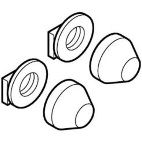 Geberit Kombifix afdekrozet - verchroomd (chroom) 0711002