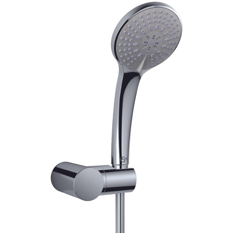 Ideal Standard Idealrain badset - 10cm - 3 standen - met wandhouder - slang 125cm - chroom 0180723