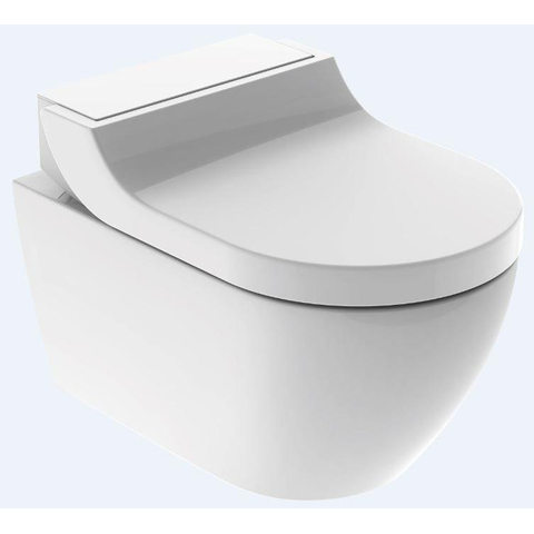 Geberit AquaClean WC Japonais Tuma Confort complèt avec Rimfree cuvette murale verre blanc SW87553