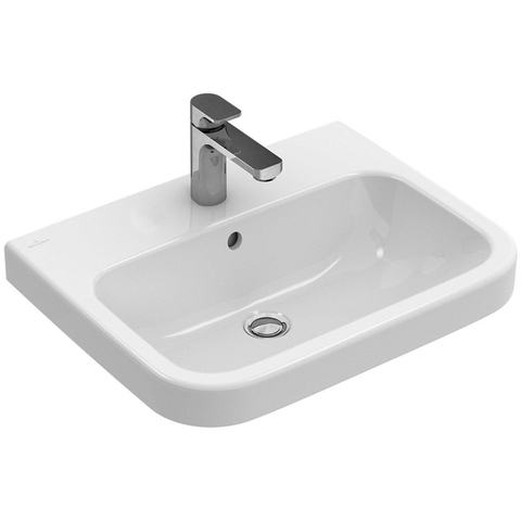 Villeroy & Boch Architectura wastafel - 60x47cm - met kraangat - met overloop - White Alpine (glans wit) 1025254