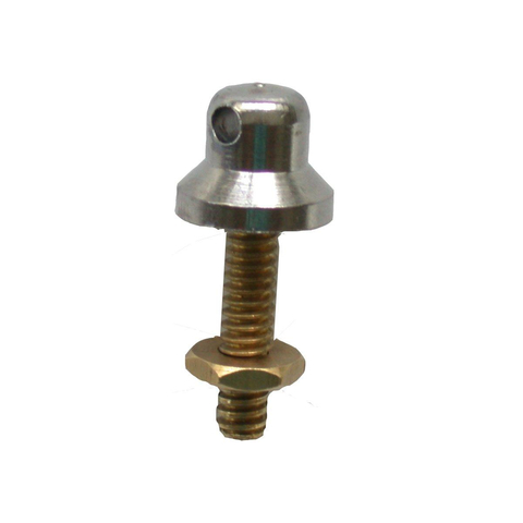 De Beer kettinghouder met moer zonder ketting chroom GA75569