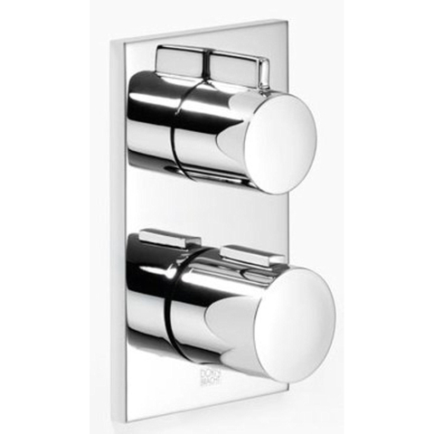 Dornbracht Imo partie apparente pour robinet de baignoire encastré thermostatique avec inverseur incluant robinet d'arrêt 2 fonctions chrome 0272815