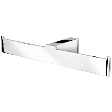 Geesa Modern Art Porte-rouleau de papier toilette double sans couvercle Chrome 0650156