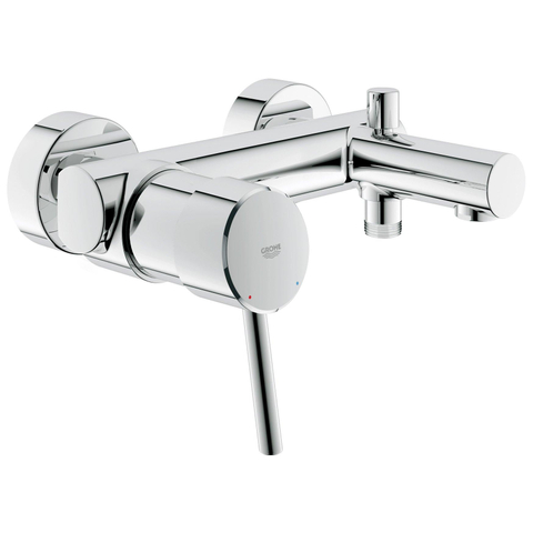Grohe Concetto Badkraan - met omstel - met koppelingen - chroom 0442182