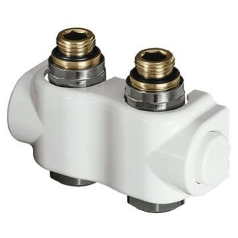 Heimeier Vekolux bloc inférieur 2 tuyaux 1/2 50mm droit pour radiateur bi.dr. 7501528