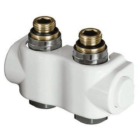 Heimeier Vekolux bloc inférieur 2 tuyaux 1/2 50mm droit pour radiateur bi.dr. 7501528