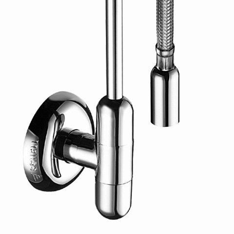 Schell Rondo robinet d'arrêt d'angle avec rosace 1/2x10mm chrome 0440206