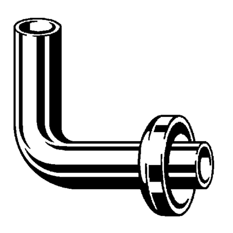 Viega coude d'évacuation pour urinoir avec rosace 5/4 chrome 0510394