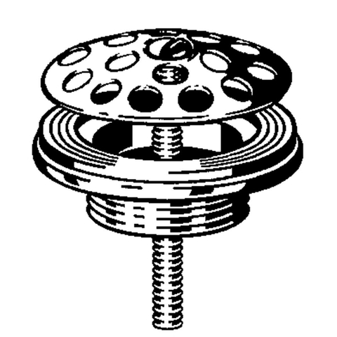 Viega bouchon simplex avec grille plate 5/4 chrome 0500879