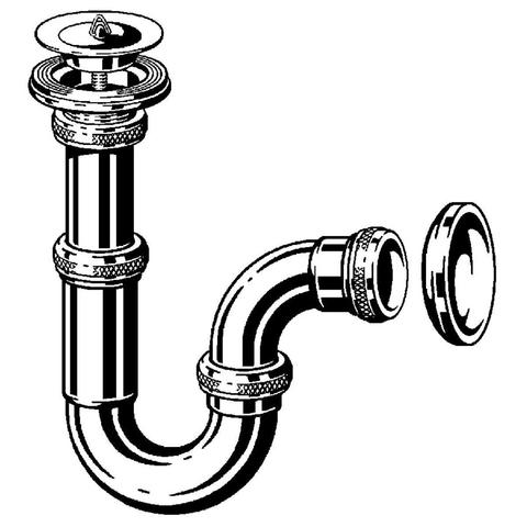 Viega Project plugbuissifon 1 1/4 uni kompleet chroom GA79664