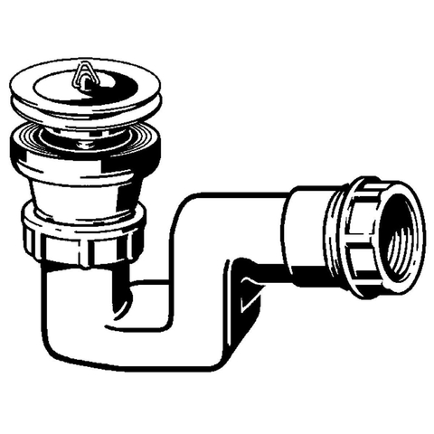 Viega bonde de receveur de douche complète pour receveur de douche avec trou 52mm chrome 0510475