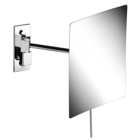 Geesa Mirror Collection miroir grossissant – 15 x 22,5 cm – grossissement 3x, 1 bras – Chrome 0653443