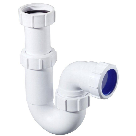 McAlpine siphon tuyau modèle P 5/4x32mm Blanc SECOND CHOIX OUT6693