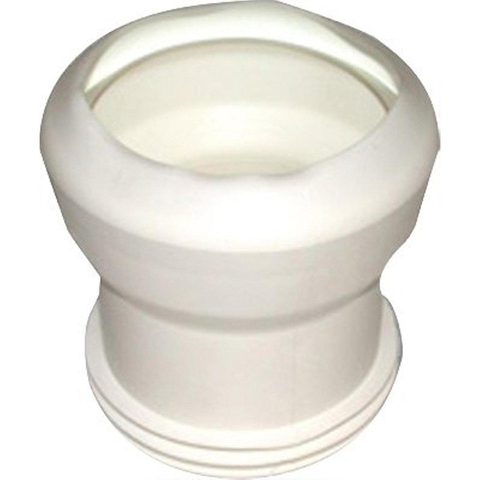 De Beer Closetafvoermanchet Recht 100 Mm. Wit GA74716