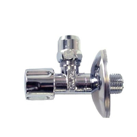 De Beer Robinet d'arrêt d'angle 1/2" Ex. x 10 mm Raccord à compression Chrome GA74832