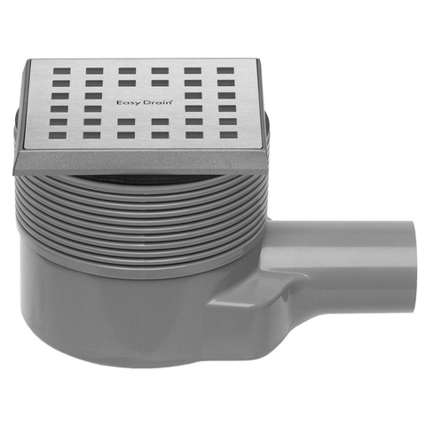 Easy Drain Aqua quattro siphon de sol ABS 10x10cm horizontal GA23694