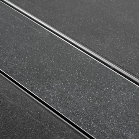 Easy Drain Tegeldrain tegelgoot met zijuitloop 9.8x80cm 50mm RVS OUTLETSTORE STORE40715