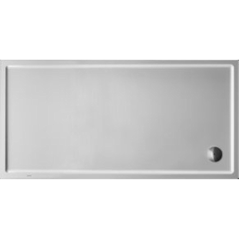 Duravit Starck Slimline Kunststof douchebak acryl rechthoekig - 180x90x6.5cm - zonder poten - wit 0297251