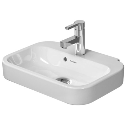 Duravit Happy D.2 Fontein - 50x36cm - 1 kraangat - met overloop - wit SW54272