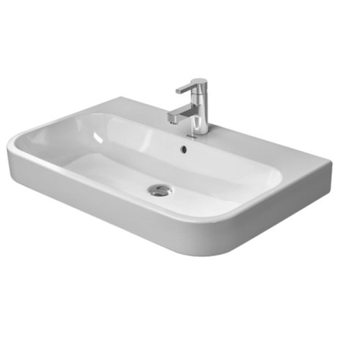 Duravit Happy D.2 Meubelwastafel - 80x50.5cm - met 1 kraangat - met overloop - wit SW54304