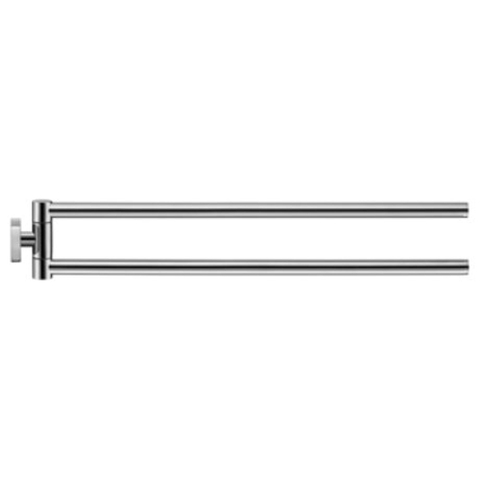 Duravit Karree 2-lids handdoekhouder - 45 cm - hoogglans chroom SW55123