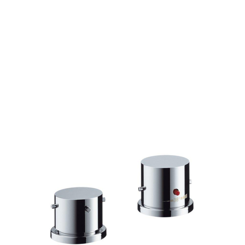 AXOR Starck jeu de finition pour mitigeur thermostatique de bord de baignoire 2 trous chrome 0460425