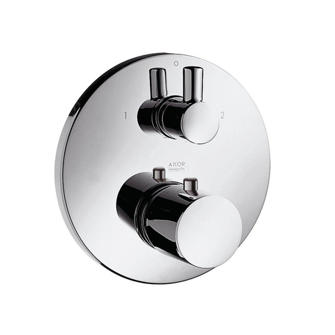 AXOR Uno jeu de finition couleur pour thermostatique encastré avec robinet d'arrêt avec inverseur 0457132
