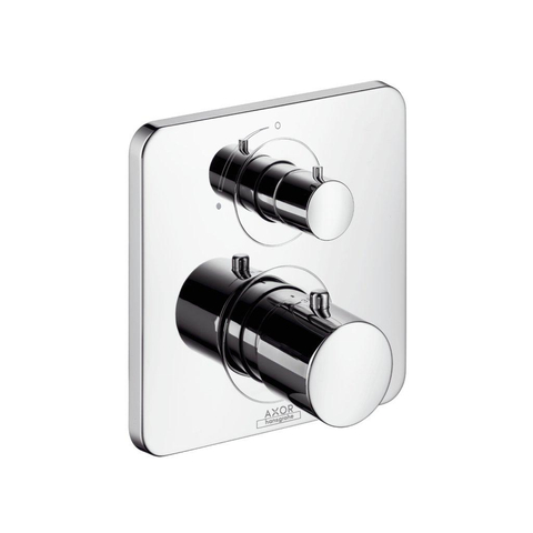AXOR Citterio M partie apparente pour mitigeur thermostatique encastré avec robinet d'arrêt chrome 0450665