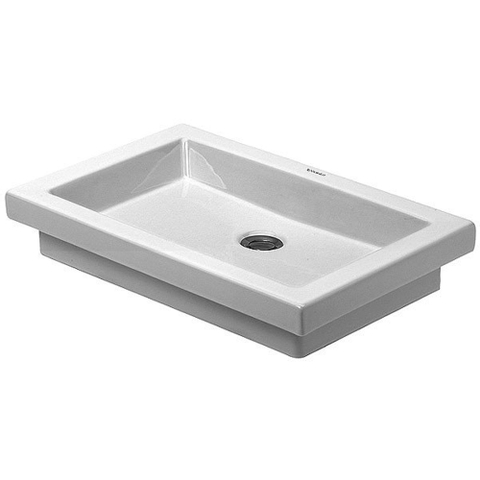 Duravit 2nd floor Opbouwwastafel - 58x41.5cm - zonder kraangat - zonder overloop - wit 0290367