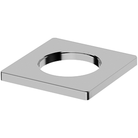 Hansa Hansaliving rosace carrée pour robinets avec commande latérale 5,5x5,5cm chrome 0396195