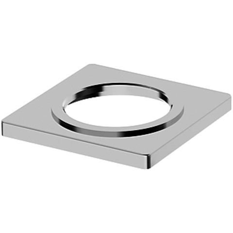 Hansa Hansaliving rosace carrée pour robinets avec commande par le dessus 5,5x5,5cm chrome 0396196