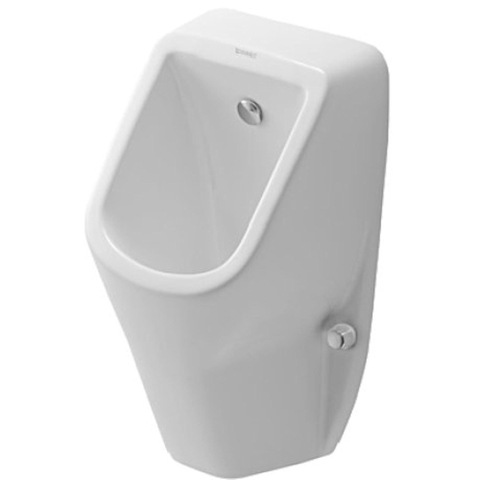 Duravit D-code Urinoir - 305 x 290 mm - verdekte toevoer - rimless - met bevestiging - wit 0315129