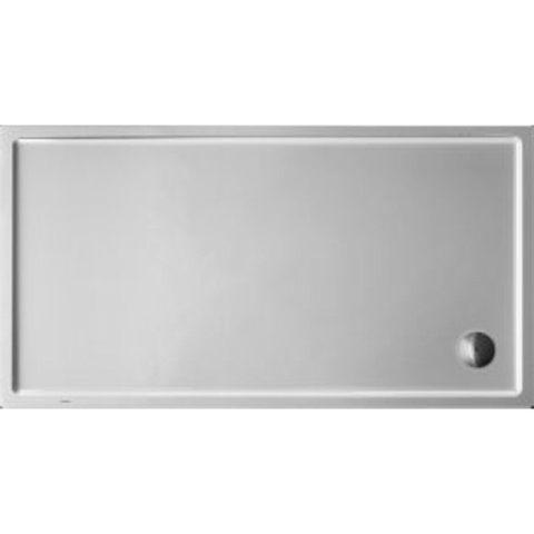 Duravit Starck Slimline Kunststof douchebak acryl rechthoekig - 170x90x6cm - zonder poten - wit 0297250