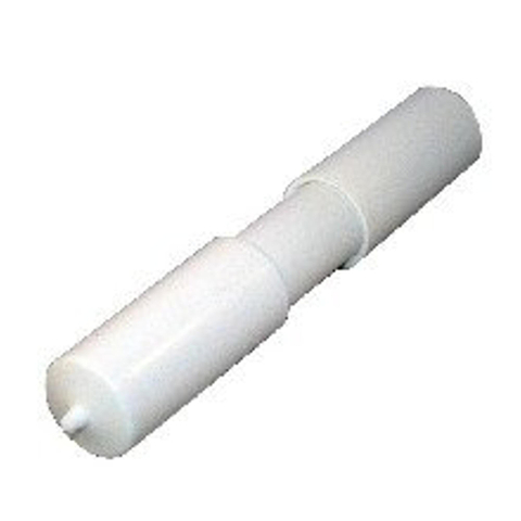 De Beer Closetrolhouder Inzet Met Veer Wit GA29904