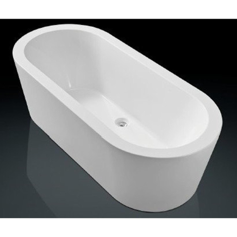 Royal Plaza Zelo2 Baignoire îlot 180x80cm avec vidage et piétement Blanc GA74509