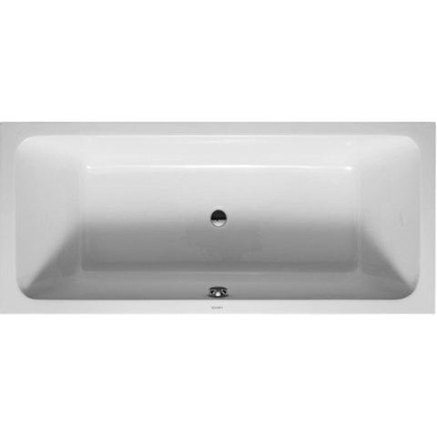 Duravit D-code Kunststof duobad acryl rechthoekig - 180x80x40cm - zonder poten - glans wit 0297516