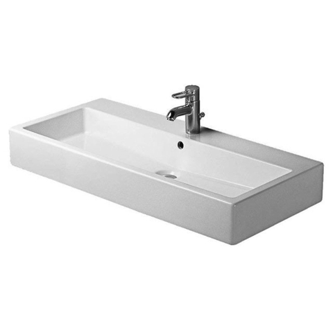 Duravit Vero Wastafel - met kraangat - met overloop - 100x47cm - wit 0305315