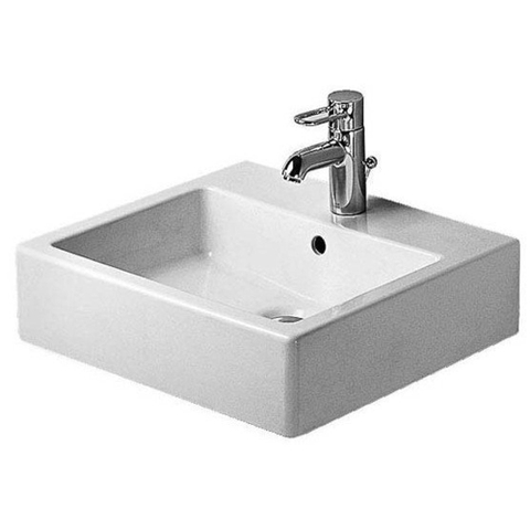 Duravit Vero Wastafel - met kraangat - met overloop - 50x47cm - wit 0305328