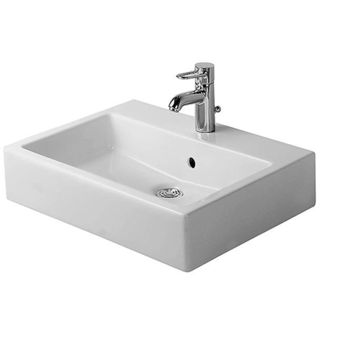 Duravit Vero Wastafel - 60x47cm - met 1 kraangat - met overloop - wit 0290091