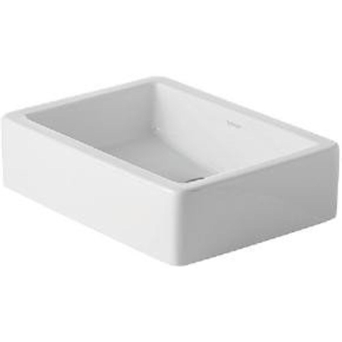 Duravit Vero Opzetwastafel - 50x38cm - zonder kraangat - zonder overloop - glans wit 0291341